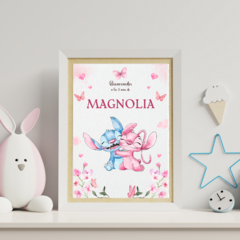 Printable kit editable texts - stitch and angela watercolor - buy online