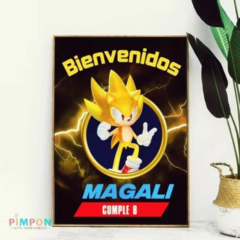 Kit imprimible personalizado - Super Sonic