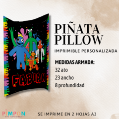 Piñata Pillow Imprimible - rainbow friends - buy online