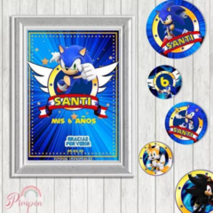 Kit imprimible personalizado - Sonic - comprar online