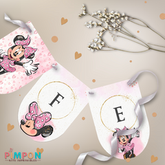 Kit personalizado para imprimir - Rosa Minnie mouse mod. 02