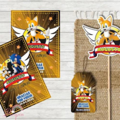 Kit imprimible personalizado - Tails - miles prower (sonic) on internet