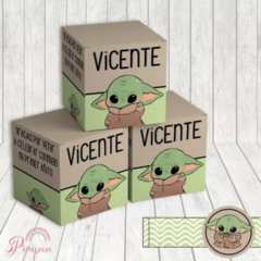 Kit imprimible textos editables - Baby Yoda en internet