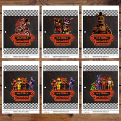 Mega Kit imprimible Etiquetas escolares - Five Nights at Freddy's en internet