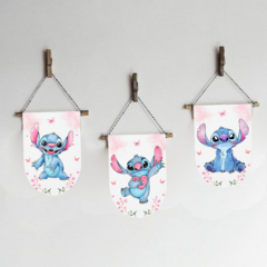 Kit imprimible personalizado - stitch aquarela - loja online