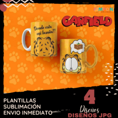 Plantillas Para Sublimar Tazas - Garfield