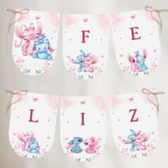 Printable kit editable texts - stitch and angela watercolor - buy online
