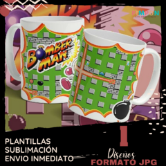 Plantillas Para Sublimar Tazas - Bomberman Arcade