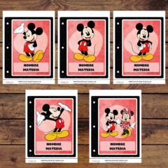 Mega Kit imprimible Etiquetas escolares - mickey mouse - tienda online