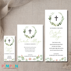 Printable kit of baptism cards - communion - confirmation 19