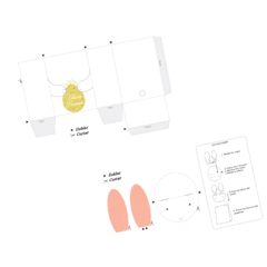 kit imprimible digital - pascuas -bolsa conejo - comprar online