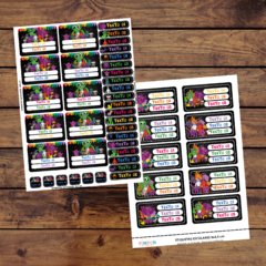 Mega Kit imprimible Etiquetas escolares - garten of banban - buy online