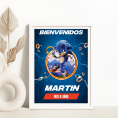 printable kit with editable texts - sonic movie - buy online