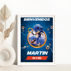 Kit imprimível personalizado - sonic movie - comprar online