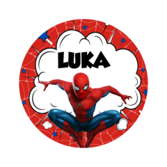 banner imprimible 1,20 mts spiderman rojo - comprar online