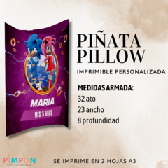 Piñata Pillow Imprimible - sonic movie - amy rose - buy online