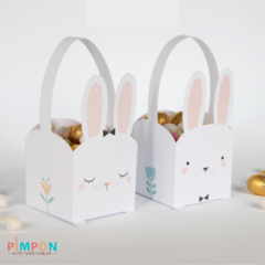 digital printable kit - easter - rabbit basket basket - pimpon