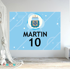 Banner imprimible digital 2 x 1.5 mts - AFA - Seleccion Argentina mod. 02