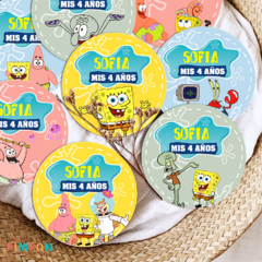 Kit imprimible personalizado - Bob esponja caras on internet