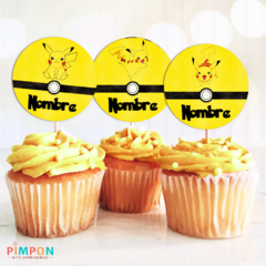 Kit imprimible textos editables - Pokemon - Pikachu on internet