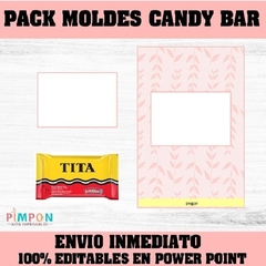 Pack Moldes Candy Bar 100 % Editable En Power Point