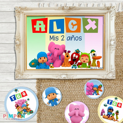 Imagem do Kit imprimible personalizado - Pocoyo