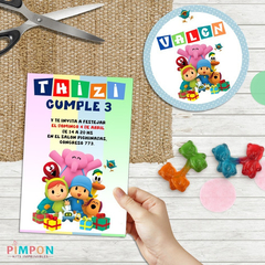 Kit imprimible personalizado - Pocoyo