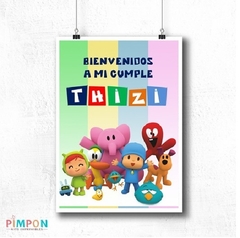 Kit imprimible personalizado - Pocoyo