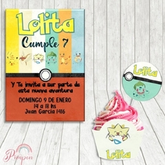 Kit imprimible personalizado - Pokemon