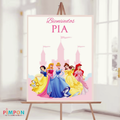 Kit imprimible textos editables - Princesas Disney