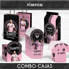 Kit imprimible pack personalizado cajas inter miami