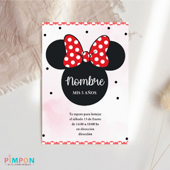 Kit imprimible personalizado - minnie mouse rojo on internet