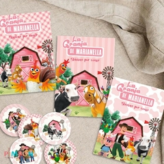 Imagem do Kit imprimible personalizado - la granja de zenon (rosa)