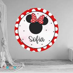 banner imprimible 1,20 mts . minnie rojo