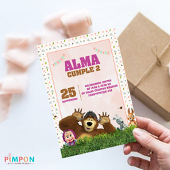 Kit imprimible textos editables - Masha y el Oso mod. 02 - comprar online