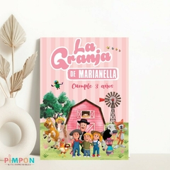 Kit imprimible personalizado - la granja de zenon (rosa) - comprar online