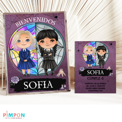 Kit imprimible personalizado - Merlina Addams y Enid - online store