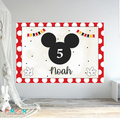 banner imprimible 2x1,5 mts - mickey mouse