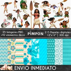 Clipart Kit + Digital Papers - Moana