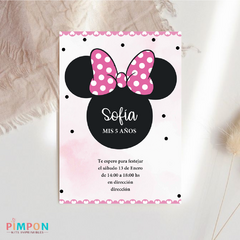 Kit imprimible personalizado - minnie mouse rosa na internet