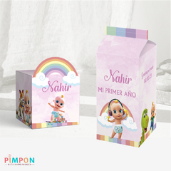 Kit imprimible personalizado - Looloo kids (rosa) - pimpon