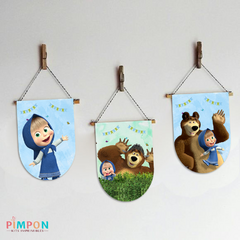 Kit imprimible personalizado - Masha y el oso mod. 01 - tienda online
