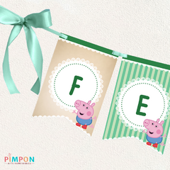 Kit imprimible personalizado - George Pig (Peppa Pig) - pimpon