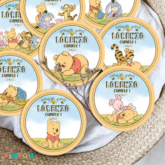 Image of Kit imprimible personalizado - Winnie pooh beb