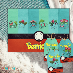 Kit imprimible textos editables - Pokemon - evoluciones de bulbasaur - online store