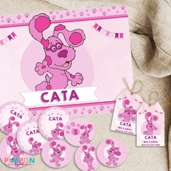 Kit imprimible personalizado - las pistas de blue - Magenta - loja online