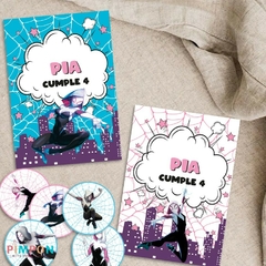 Kit imprimible personalizado - Ghost spider - Spider Wen - online store