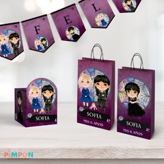 Kit imprimible personalizado - Merlina Addams y Enid - buy online