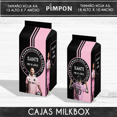 Image of Kit imprimible pack personalizado cajas inter miami