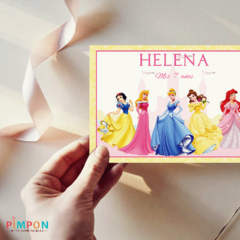 Kit imprimible textos editables - Princesas Disney - pimpon